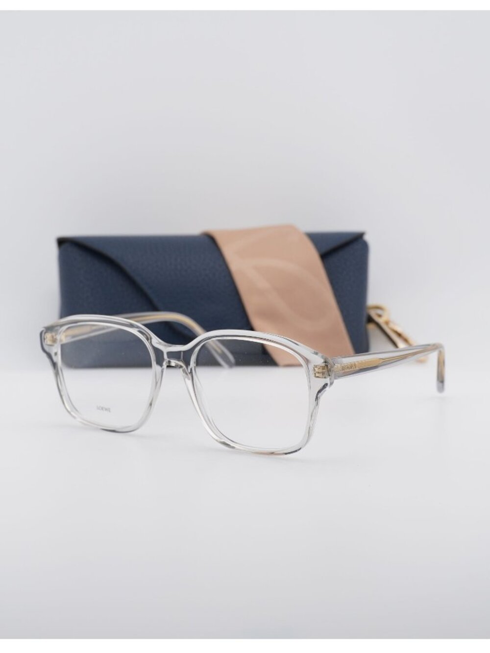 Loewe LW50084I 020 Square Eyeglasses 54mm - Glossy Grey